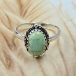 Sonoran Gold Turquoise Size US 10 925 Sterling Silver Ring (REXT4-105)