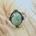 Sonoran Gold Turquoise Size US 7 925 Sterling Silver Ring (REXT134-55)