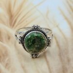 Sonoran Gold Turquoise Size US 7 925 Sterling Silver Ring (REXT134-56)