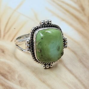 Sonoran Gold Turquoise Size US 6 925 Sterling Silver Ring (REXT134-52)