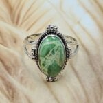 Sonoran Gold Turquoise Size US 8 925 Sterling Silver Ring (REXT134-60)
