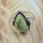 Sonoran Gold Turquoise Size US 8 925 Sterling Silver Ring (REXT134-59)