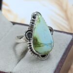 Sonoran Gold Turquoise Size US 7 925 Sterling Silver Ring (REXT4-50)