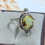 Sonoran Gold Turquoise Size US 10 925 Sterling Silver Ring (REXT4-99)