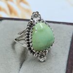 Sonoran Gold Turquoise Size US 6 925 Sterling Silver Ring (REXT4-77)