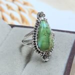 Sonoran Gold Turquoise Size US 6 925 Sterling Silver Ring (REXT4-79)