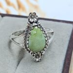 Sonoran Gold Turquoise Size US 9 925 Sterling Silver Ring (REXT4-97)