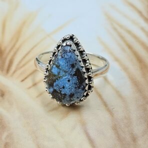 Golden Hill Turquoise Size US 7 925 Sterling Silver Ring (REXT134-86)