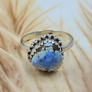 Golden Hill Turquoise Size US 10 925 Sterling Silver Ring (REXT134-76)