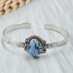 Golden Hill Turquoise 925 Sterling Silver Bangle (REXT134-138)