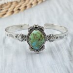 Sonoran Gold Turquoise 925 Sterling Silver Bangle (RS56-146)