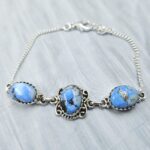 Golden Hills Turquoise 925 Sterling Silver Bracelet (RS36-120)