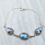 Golden Hills Turquoise 925 Sterling Silver Bracelet (RS36-131)