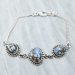 Golden Hills Turquoise 925 Sterling Silver Bracelet (RS36-129)