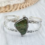 Sonoran Gold Turquoise 925 Sterling Silver Bangle (RS36-102)