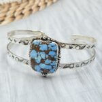Golden Hill Turquoise 925 Sterling Silver Bangle (REXT134-104)