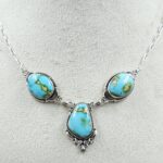 Sonoran Gold Turquoise 925 Sterling Silver Necklace (RS36-92)
