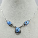 Golden Hill Turquoise 925 Sterling Silver Necklace (REXT134-165)