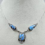 Golden Hill Turquoise 925 Sterling Silver Necklace (REXT134-164)