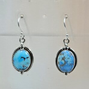 Golden Hills Turquoise 1.25" 925 Sterling Silver Earrings (RS73-204)