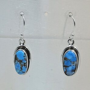 Golden Hills Turquoise 1.25" 925 Sterling Silver Earrings (RS73-216)