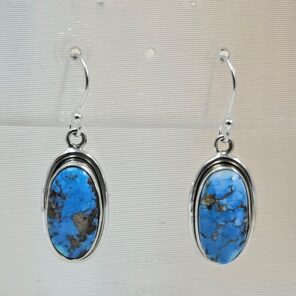 Golden Hills Turquoise 1.25" 925 Sterling Silver Earrings (RS73-228)