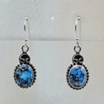 Golden Hills Turquoise 1.25" 925 Sterling Silver Earrings (RS73-111)
