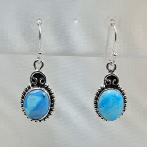 Golden Hills Turquoise 1.25" 925 Sterling Silver Earrings (RS73-112)