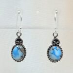 Golden Hills Turquoise 1.25" 925 Sterling Silver Earrings (RS73-118)