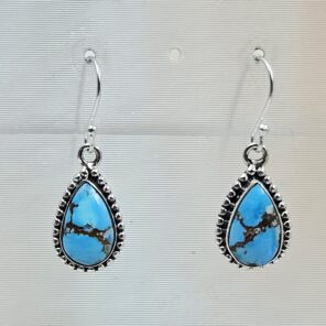 Golden Hills Turquoise 1.25" 925 Sterling Silver Earrings (RS73-127)