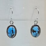 Golden Hills Turquoise 1.25" 925 Sterling Silver Earrings (RS73-128)