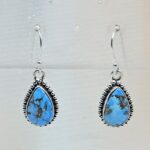 Golden Hills Turquoise 1.25" 925 Sterling Silver Earrings (RS73-131)
