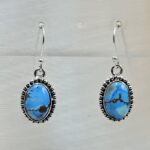 Golden Hills Turquoise 1.25" 925 Sterling Silver Earrings (RS73-133)