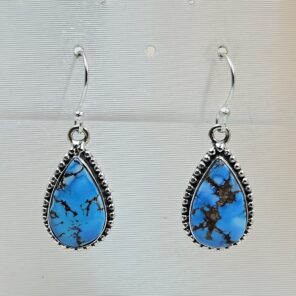 Golden Hills Turquoise 1.25" 925 Sterling Silver Earrings (RS73-134)