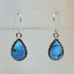 Golden Hills Turquoise 1.25" 925 Sterling Silver Earrings (RS73-135)
