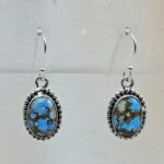 Golden Hills Turquoise 1.25" 925 Sterling Silver Earrings (RS73-137)