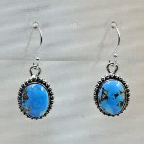 Golden Hills Turquoise 1.25" 925 Sterling Silver Earrings (RS73-140)