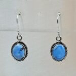 Golden Hills Turquoise 1.25" 925 Sterling Silver Earrings (RS73-147)