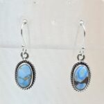 Golden Hills Turquoise 1.25" 925 Sterling Silver Earrings (RS73-165)