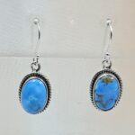 Golden Hills Turquoise 1.25" 925 Sterling Silver Earrings (RS73-168)