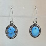 Golden Hills Turquoise 1.25" 925 Sterling Silver Earrings (RS73-191)