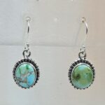 Sonoran Gold Turquoise 1.25" 925 Sterling Silver Earrings (RS73-23)