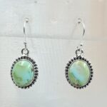 Sonoran Gold Turquoise 1.25" 925 Sterling Silver Earrings (RS73-35)