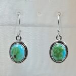 Sonoran Gold Turquoise 1.25" 925 Sterling Silver Earrings (RS73-40)