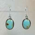 Sonoran Gold Turquoise 1.25" 925 Sterling Silver Earrings (RS73-48)