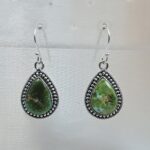 Sonoran Gold Turquoise 1.25" 925 Sterling Silver Earrings (RS73-57)