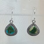 Sonoran Gold Turquoise 1.25" 925 Sterling Silver Earrings (RS73-59)
