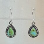 Sonoran Gold Turquoise 1.25" 925 Sterling Silver Earrings (RS73-61)