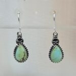 Sonoran Gold Turquoise 1.25" 925 Sterling Silver Earrings (RS73-66)