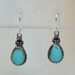 Sonoran Gold Turquoise 1.25" 925 Sterling Silver Earrings (RS73-75)